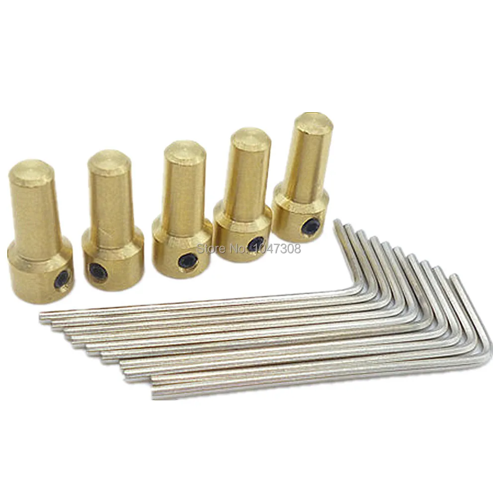 

5pcs 3.17mm Brass Mini Electric Motor Shaft Drill Chuck Clamp Rod Coupling Connector Adapter Coupler Chuck Connection Shafts