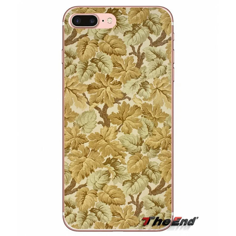 Винтажные Цветы для iPhone X 4 4S 5 5S 5C SE 6 6S 7 8 Plus Samsung Galaxy J1 J3 J5 J7 A3 A5 2016 2017 аксессуары