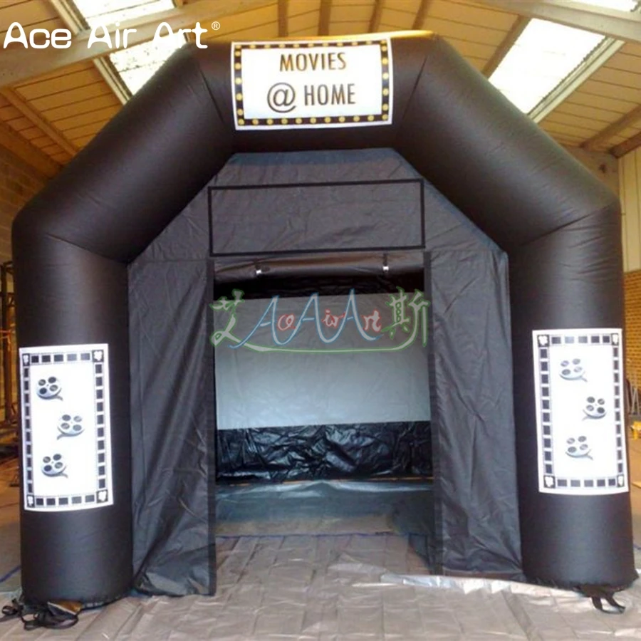 Гигантский портативный туннельный фильм в стиле башни надувной мобильный