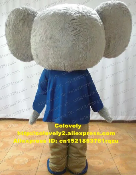 Gray Long Fur Male Koala Bear Coala Mascot Costume Adult Cartoon Character Nose Big Looks Too Cute Small Round Eyes zz4115 | Тематическая