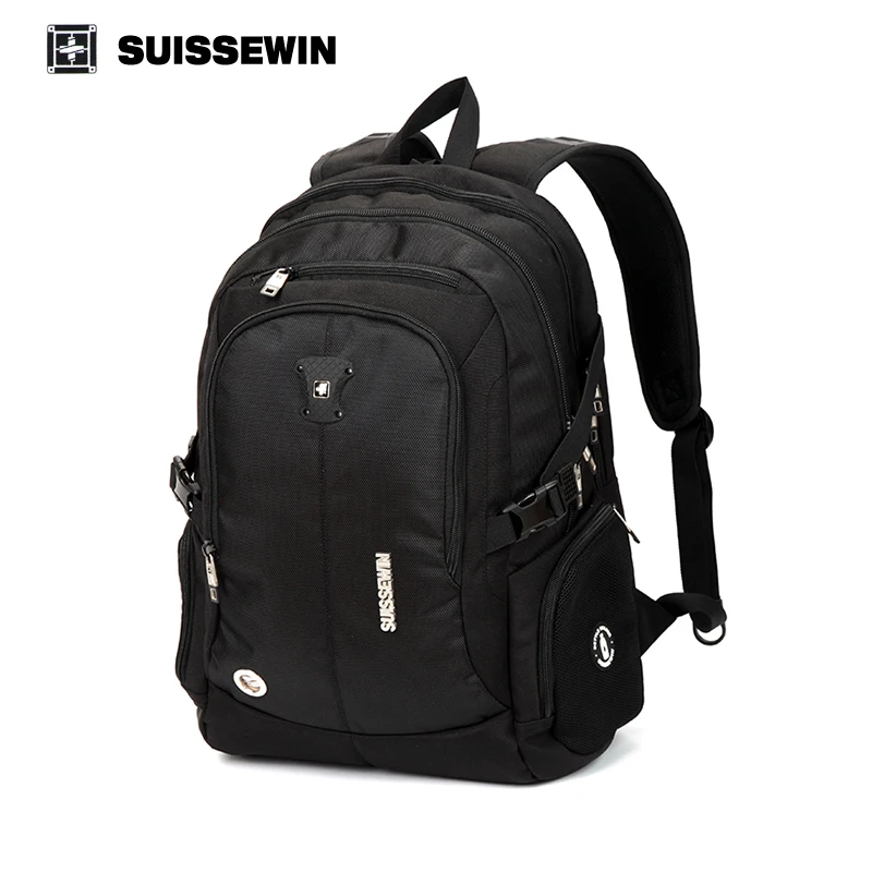 Suissewin swiss quality backpack gear 15 inch laptop sac a dos large capacity waterproof black bagpack mochila | Багаж и сумки