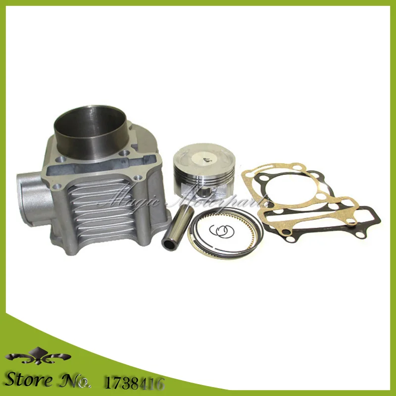180cc цилиндр 61 мм большой диаметр комплект для GY6 125cc 150cc 1P52QMI 1P57QMJ двигатель Скутер