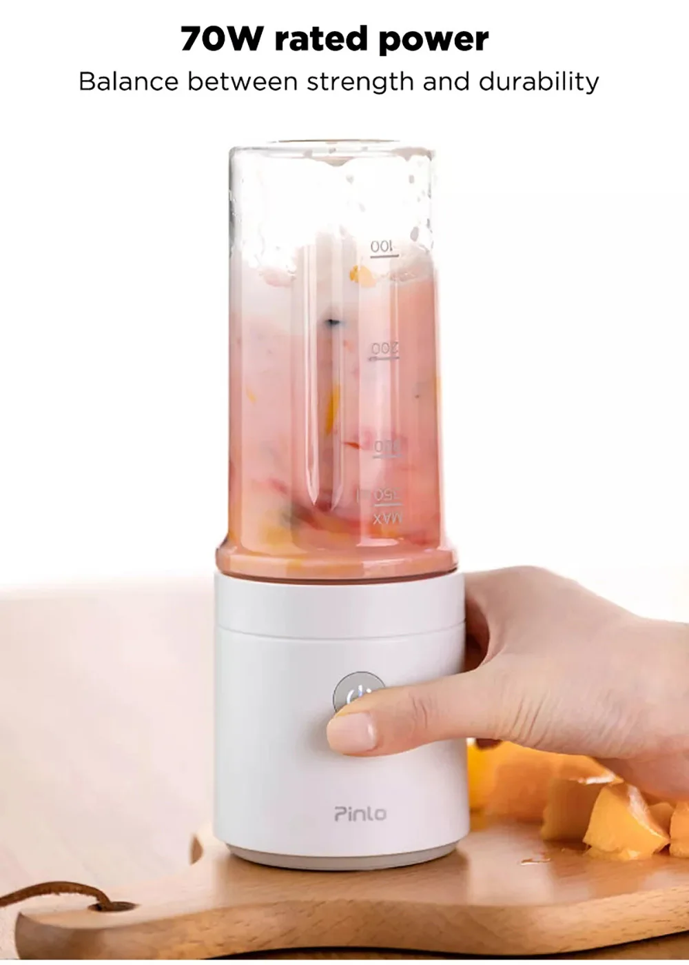Портативная соковыжималка Xiaomi Mijia Pinlo, 350 мл, мини-машина для фруктов и овощей, электрическая соковыжималка, соковыжималка для дома и путешествий