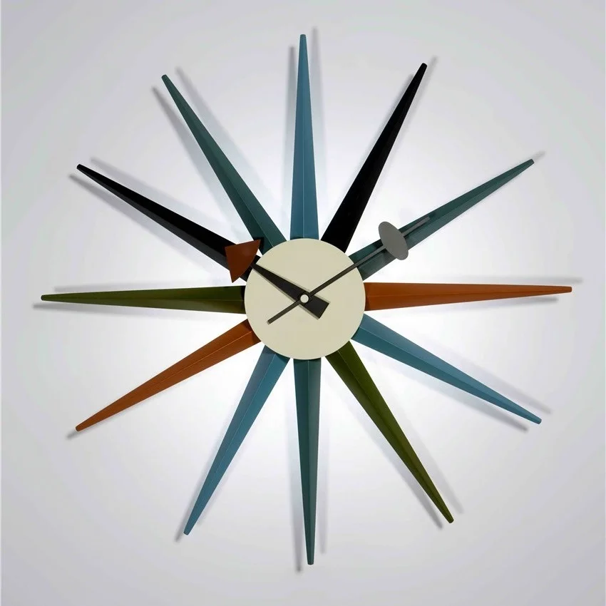 Популярные дизайнерские настенные часы разных цветов DIA47cm Sunburst лидер продаж