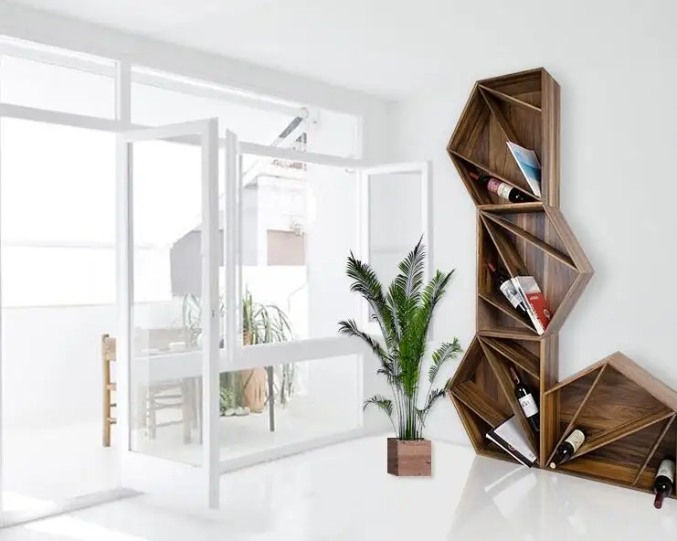 Деревянная книжная полка Magnazine держатель для красного вина стеллаж демонстрации