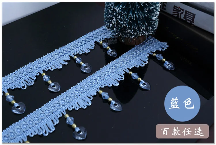 Роскошные модные кружевные занавески высокого качества с бахромой аксессуары