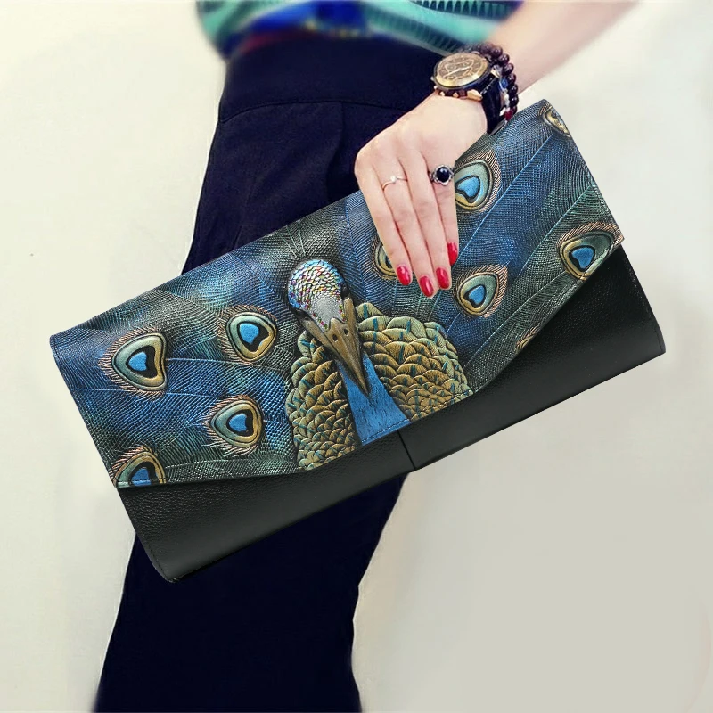 Женская сумка кошелек винтажная из натуральной кожи|Вечерние сумочки| |