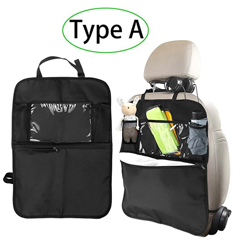 2 Pack Car Backseat Organizer for Kids (A+B) Kick Mats Back Seat Protector with Multi Pocket Storage Bag Holder Vehicles LB002 | Автомобили