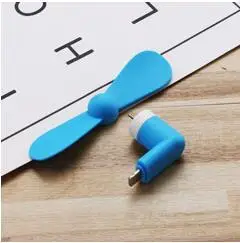 Синий Мини вентилятор для iphone USB вентилятор гибкий съемный USB мини вентилятор для питания USB выход USB oem вентилятор для iphone ios системы - Цвет: Синий