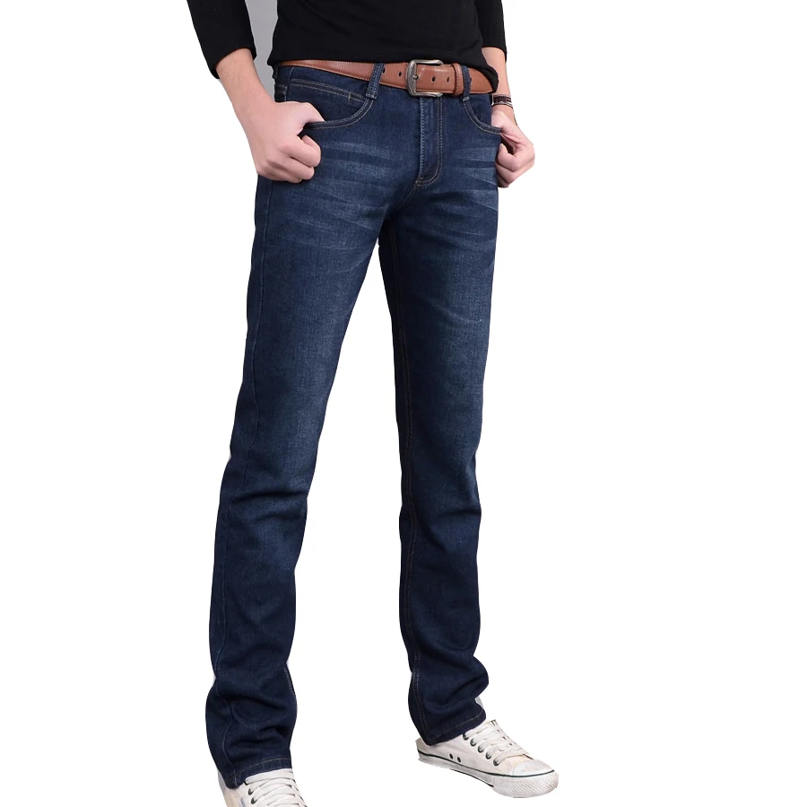 Горячее надувательство мужская одежда случайные свободные джинсы длинные брюки