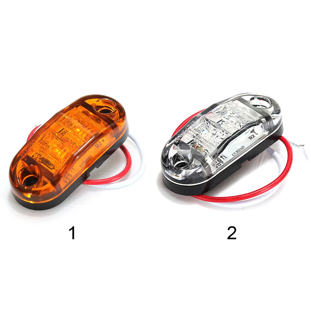 Новинка 10 шт. Янтарь Боковой габаритный фонарь светодиодный автомобиль грузовик