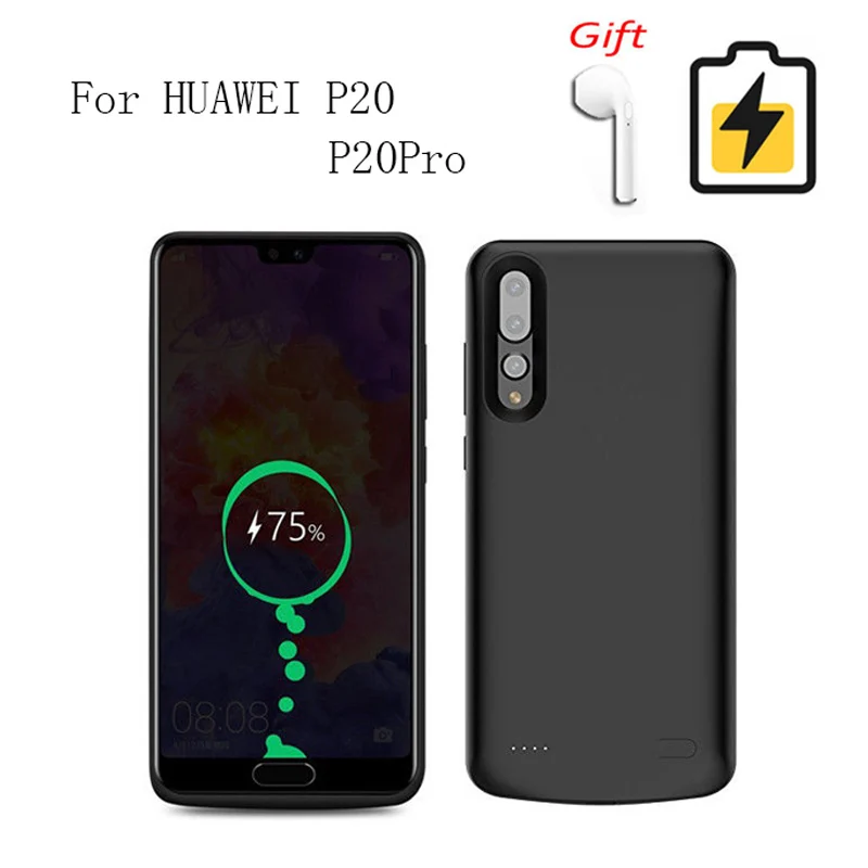 Чехол для аккумулятора + Bluetooth наушники HUAWEI P20/P20Pro TPU рамка чехол телефона power bank