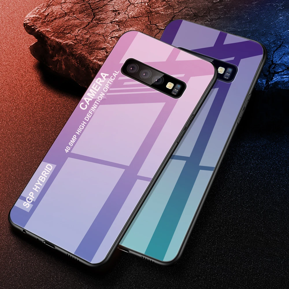 Чехол s10 plus для samsung galaxy s10e s10plus градиентные чехлы телефонов s 10 e 10e чехол из