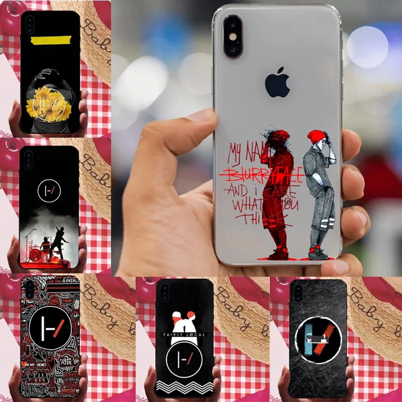 Мягкий черный Чехол Twenty One Pilots для iphone XS MAX XR 7 8 8plus 6s X Fundas 21 Band collage Coque Shell Capa