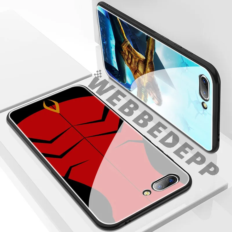 Чехол из закаленного стекла WEBBEDEPP Aquaman Cool Movie для Huawei Mate 20 P20 P10 P Smart 2019 2018 &amp Honor 10 9 8X