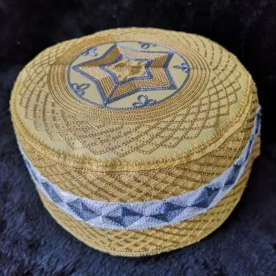 grey Prayer Hats Мужские Арабские исламские молитвенные шляпы топи африканские Kippah головной убор s мусульманская индийская еврейская шляпа желтый Бог Musulman Hombre Кепка boina - Color: grey Prayer Hats