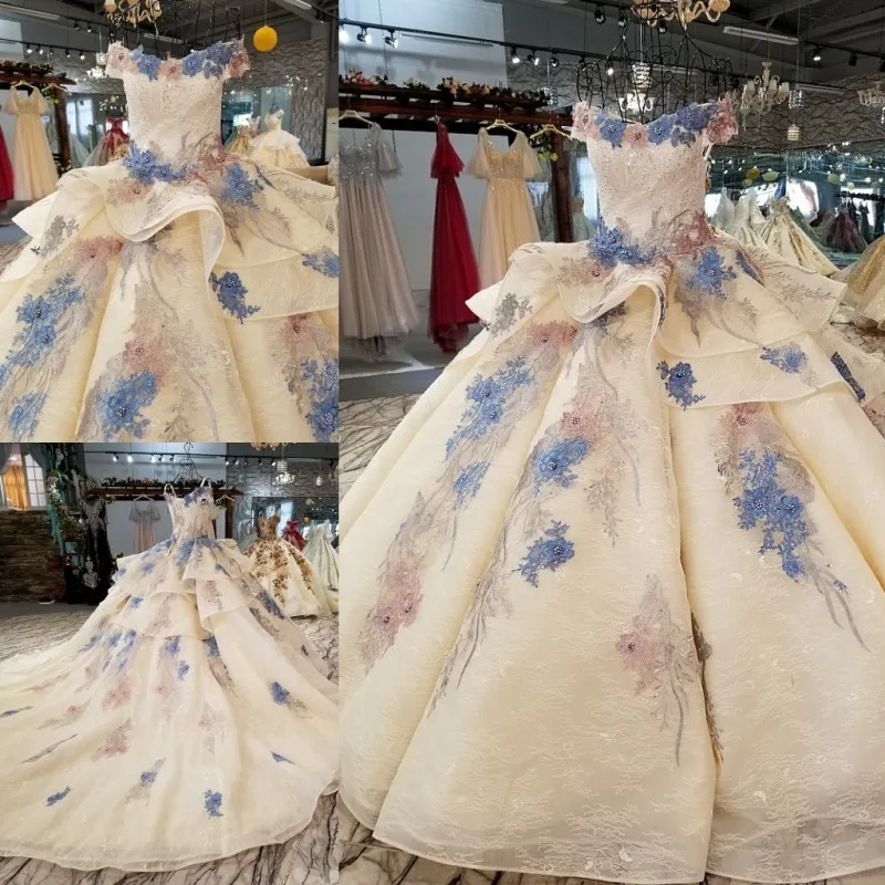 Свадебное платье без бретелек 2018 светло розовое Новое свадебное роскошное