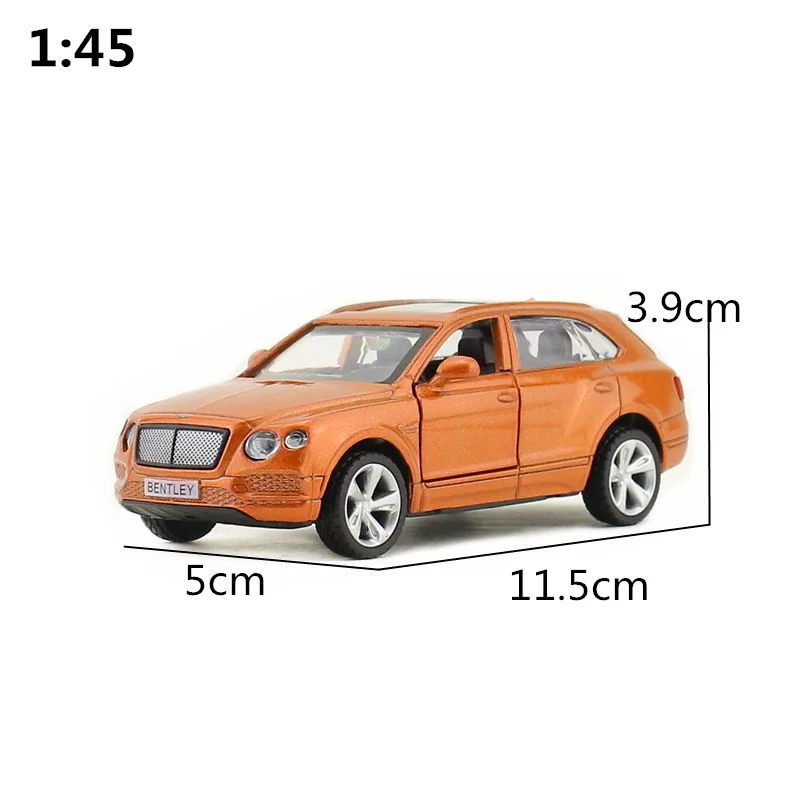 Масштаб 1:45/литая Игрушечная модель/внедорожник Bentley Bentayga/спортивный гоночный
