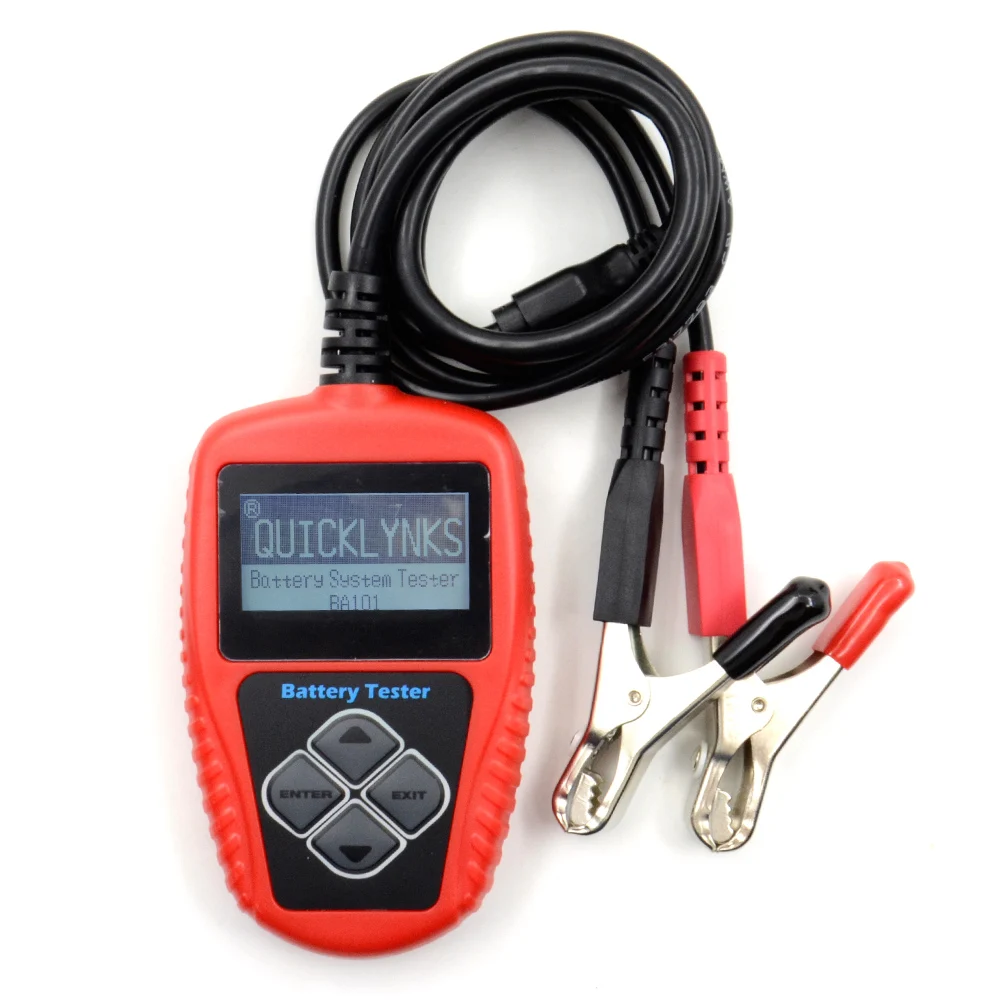 Оригинальный тестер батареи автомобиля BA101 автомобильный 12 В анализатор 100-2000CCA 220