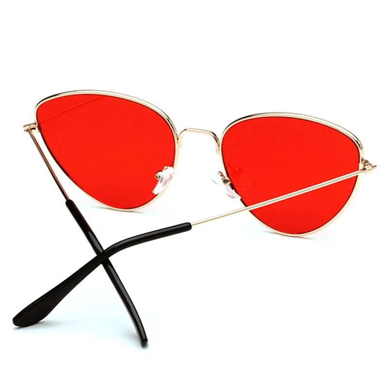 WISH CLUB 2018 Fashion Brand Designer Women Sunglasses Cat Eye Vintage Ladies Retro Mirror Glasses Luxury Unisex Eyewear Oculos |