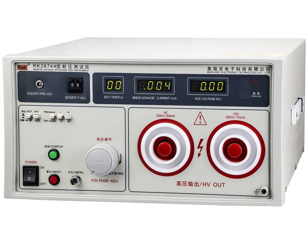 Rek RK2674A AC/DC 10KV/20KV & AC 2/20mA DC 2/10mA выдерживает тестер напряжения ing Тестер давления