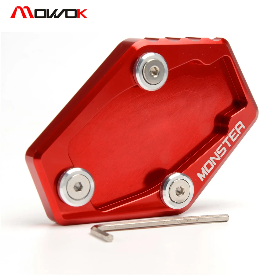 Аксессуары MOWOK для Ducati MONSTER 796 795 Monster 821 1200S алюминиевая боковая подставка