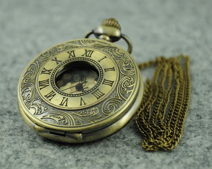Уникальные кварцевые карманные часы с полым дизайном подвеска на цепочке для