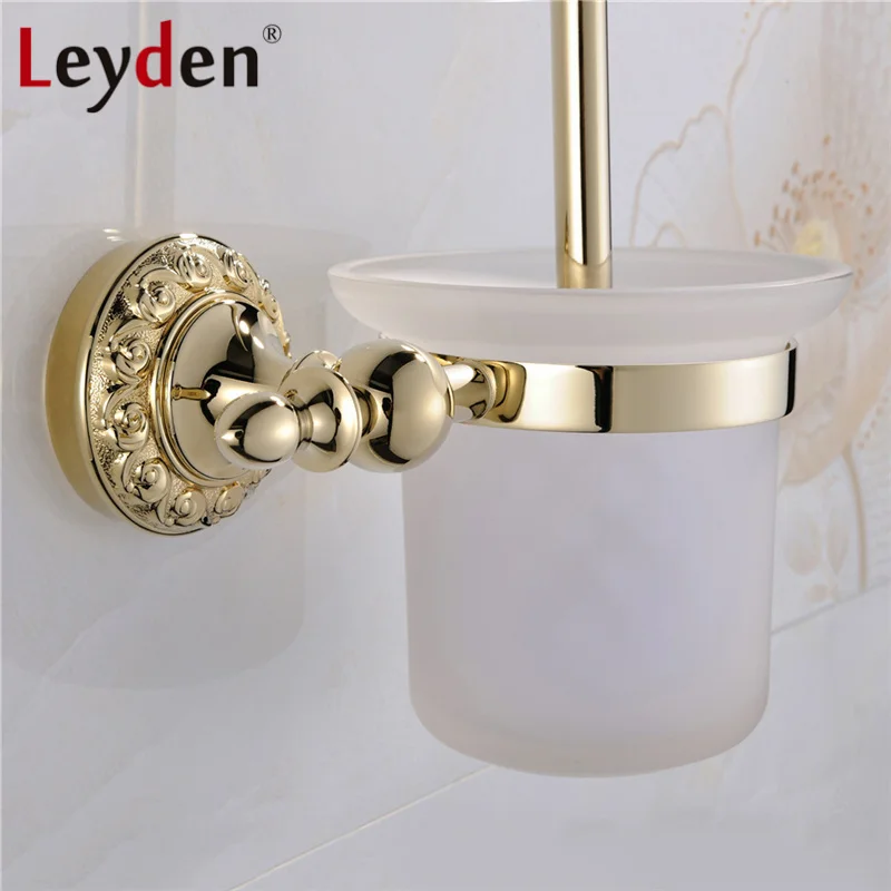 Роскошный латунный держатель для туалетной щетки Leyden настенный набор