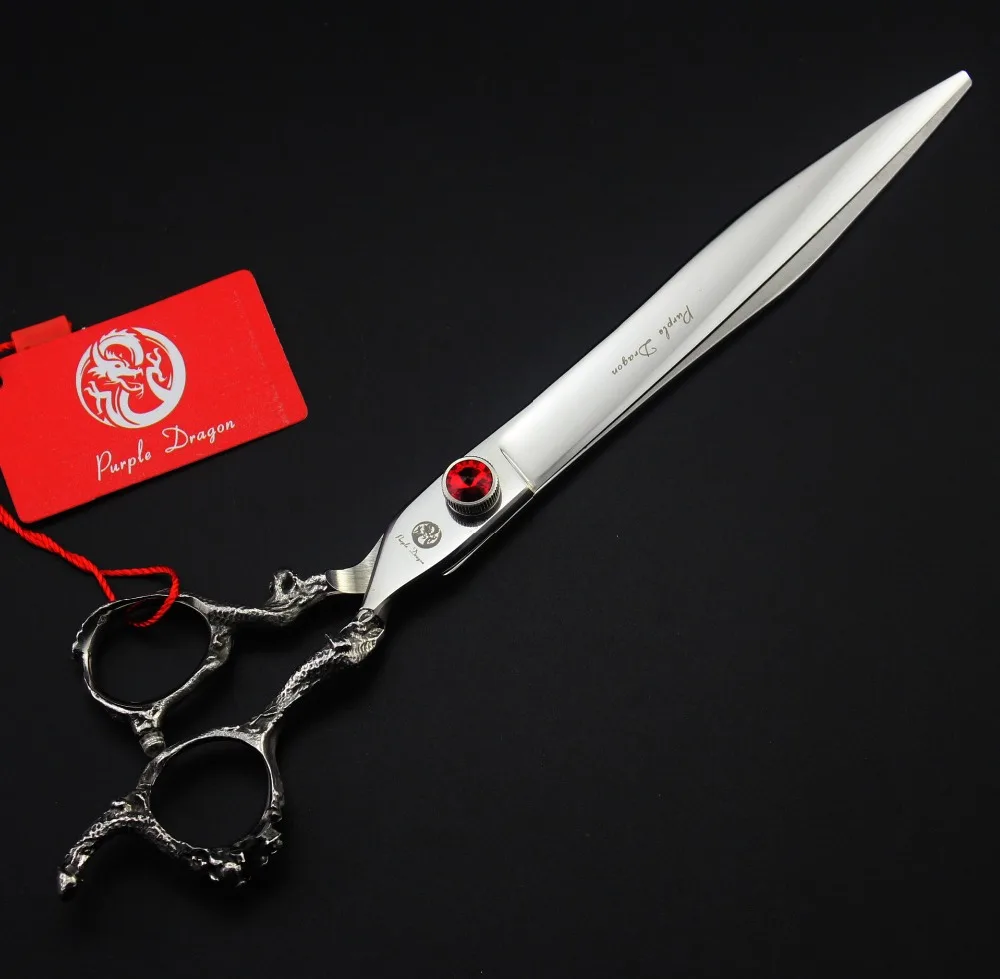 

Ножницы Парикмахерские 440C, 680 #8 ''22 см, с фиолетовым драконом