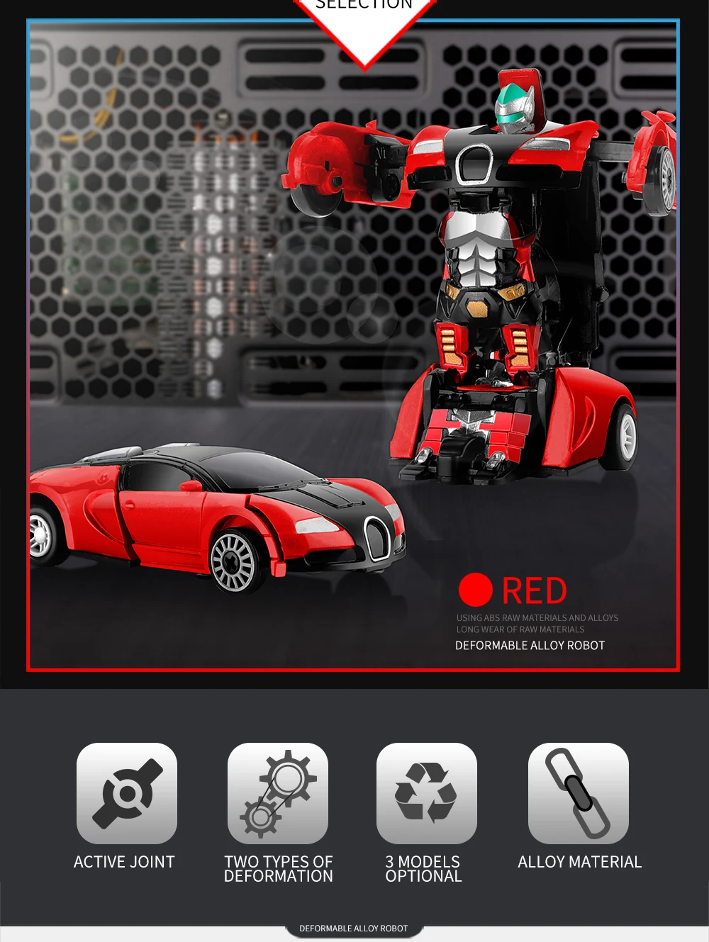 2 в 1 мини-игрушки автомобиль тянуть назад автомобиль сплав и ABS Diecast трансформируемые роботы модели коллекционные Diecasts игрушки для детей