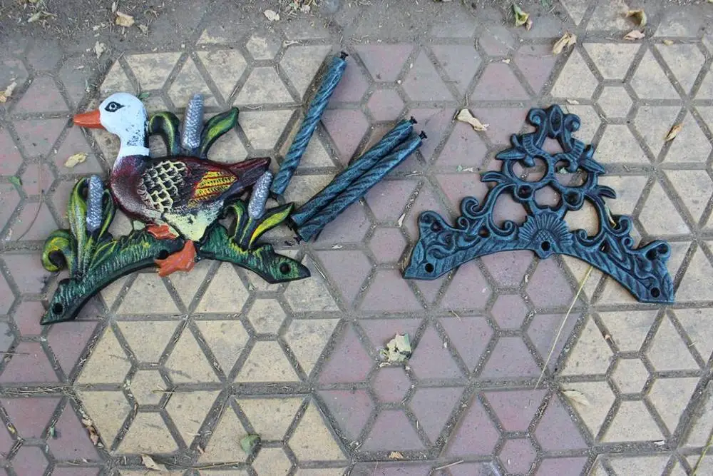 Литой чугун настенная держатель шланга утка шланговые трубы катушки вешалка для