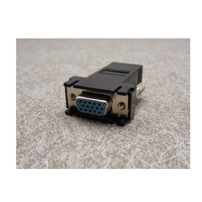 VGA 15Pin папа/мама к RJ45 гнездовой разъем последовательный порт удлинитель LAN CAT5 CAT6