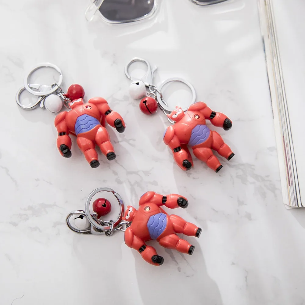 Новинка модная цепочка для ключей Big Hero Baymax светодиодный фонарик фигурки героев
