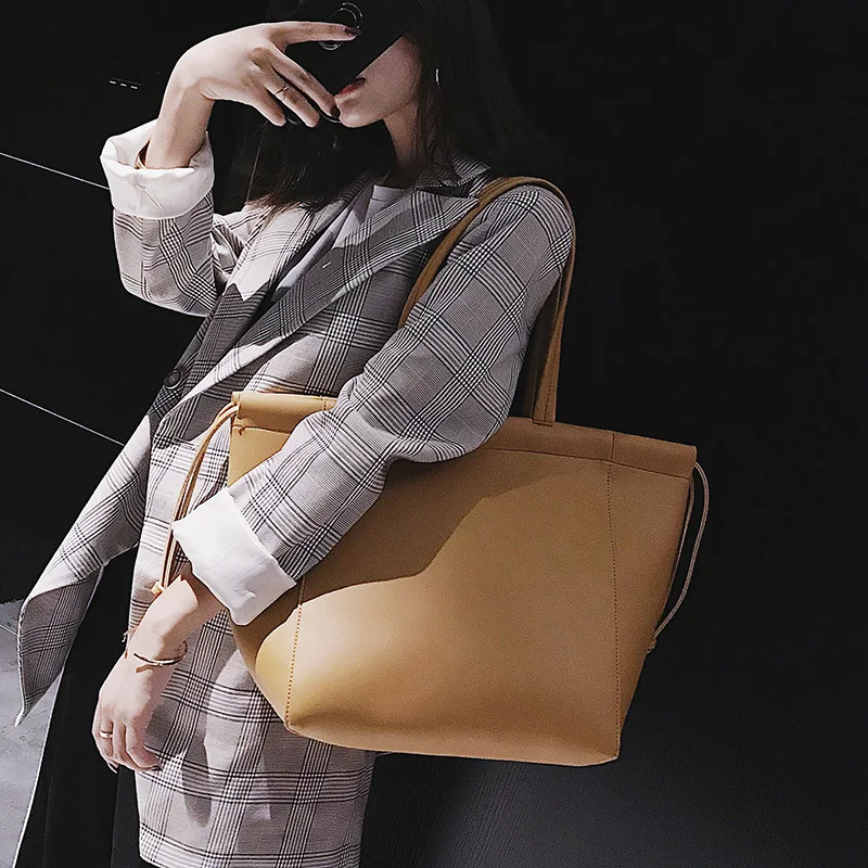 2018 Новый Однотонная повседневная обувь сумки Для женщин мода нить сумка женская