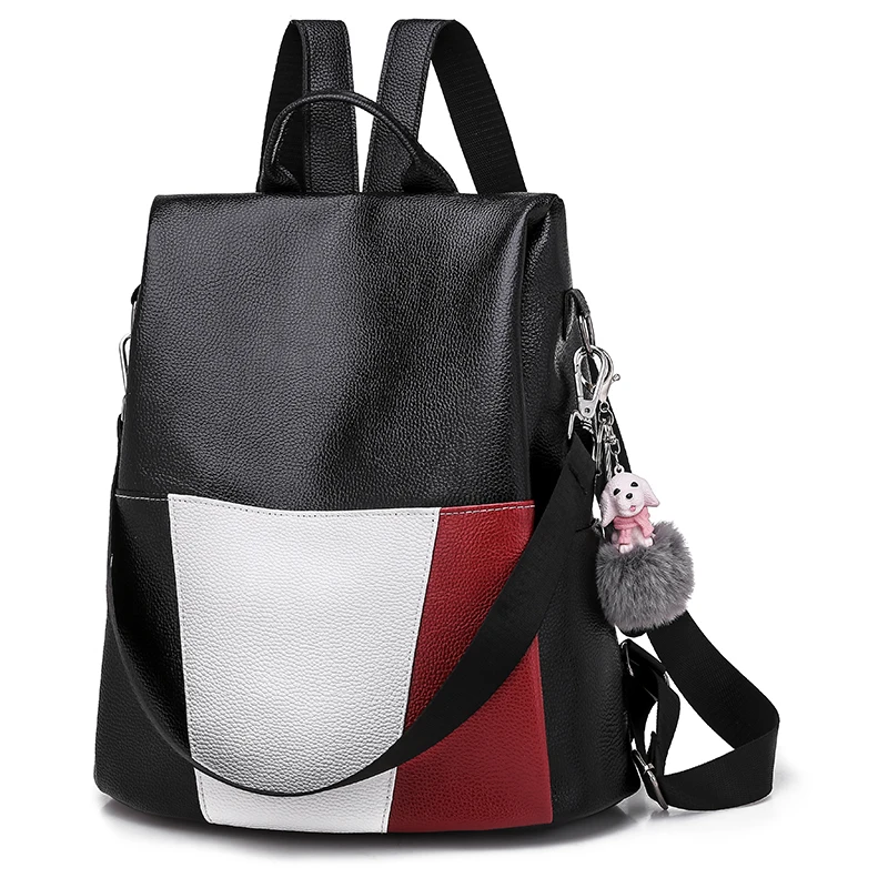 New Fashion Men Backpack Men's Backpacks for Teenager Luxury Designer PU Leather Male High Quality Travel | Багаж и сумки