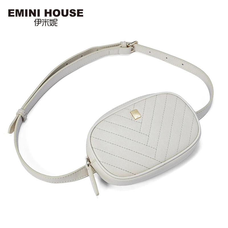EMINI HOUSE Сумки на пояс, разделенная кожа, сумки через плечо для женщин, нагрудная сумка, роскошные сумки, женские сумки, дизайнерские женские сумочки