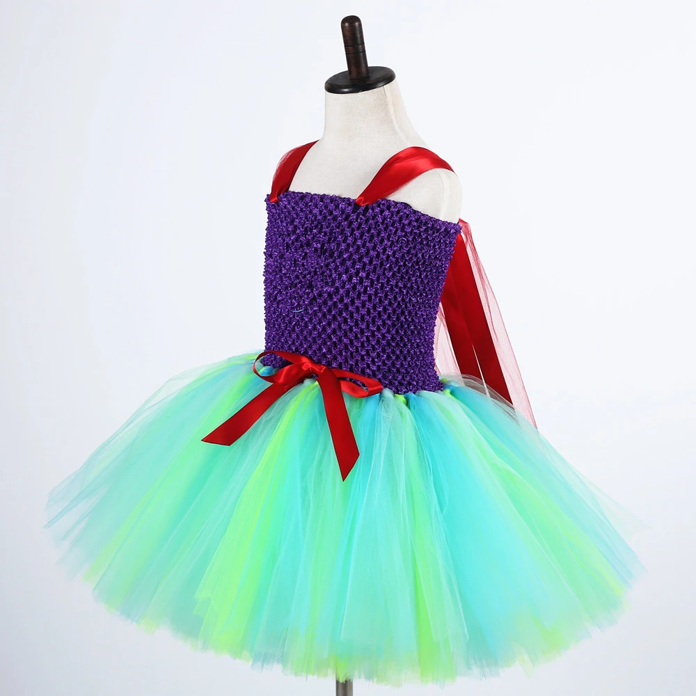 Mermaid Princess Dress for Girls Tulle Tutu Kids Halloween Christmas Party Cosplay Costume Children Clothing | Детская одежда и