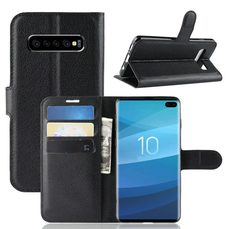 Для Samsung Galaxy S10 Plus + Чехол бумажник для телефона 5G S10e кожаный чехол