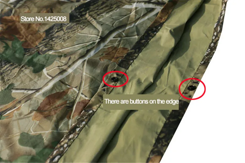 Лесной камуфляж пончо Стиль плащ Ghillie костюм водонепроницаемый плащ охота пальто полиэстер не клеить трава дождевик