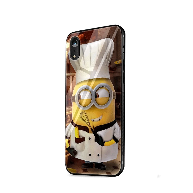 Чехол для мобильного телефона Desxz стеклянный Миньон мой Единорог iPhone X XR XS Max 6 6s 7 8