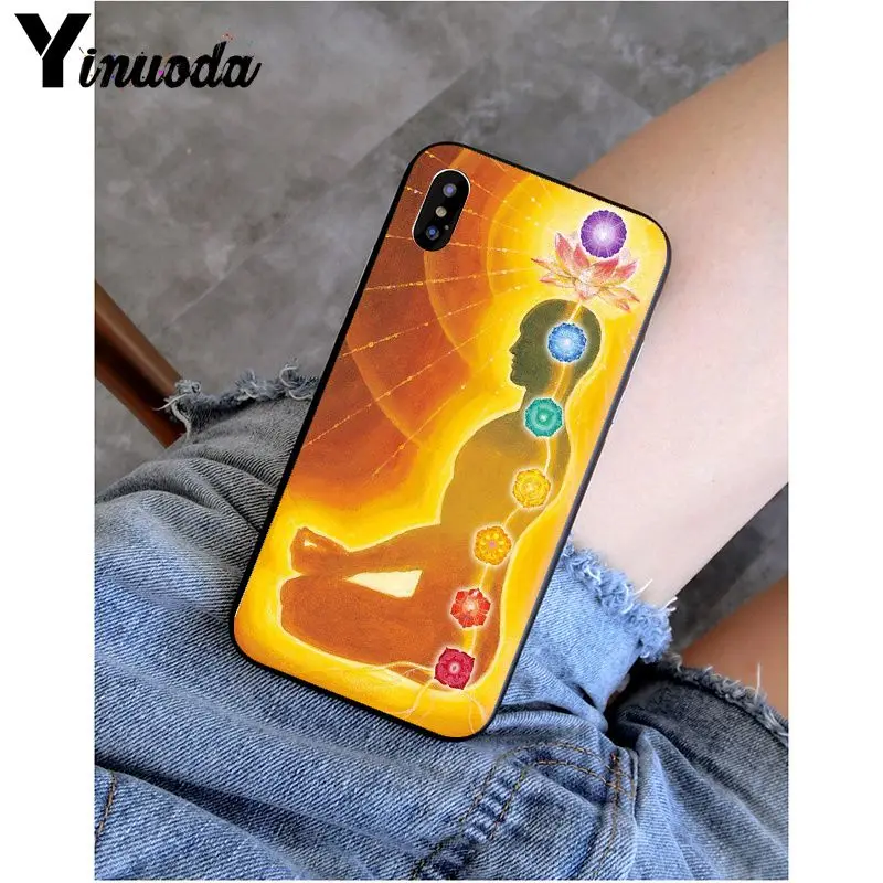 Yinuoda Мандала чакра настаиваем Йога Новинка Fundas чехол для телефона iPhone X XS MAX 6 6s 7 7plus