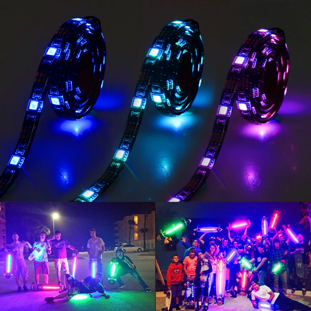USB Светодиодная лента 5 в RGB SMD5050 TV PC подсветка Bluetooth управление через приложение