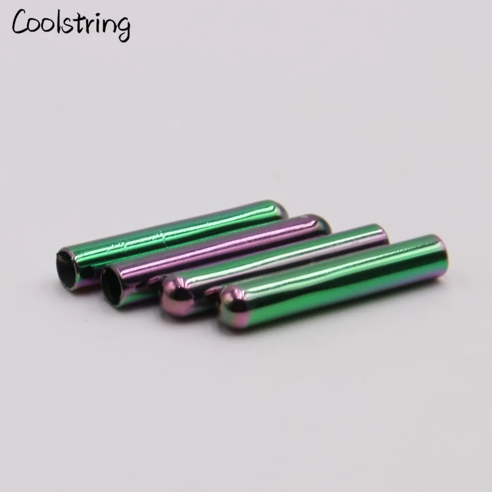 Coolstring роскошные 4 шт./компл. круглый красочные металлические aglets для DIY шнурки шнурок Для женщин мужские туфли со шнуровкой Советы Аксессуары для одежды