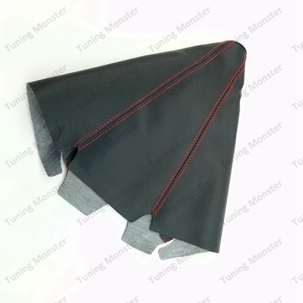 Универсальная кожаная задняя крышка для тюнинга Monster с красным/синим стежком MT/AT |