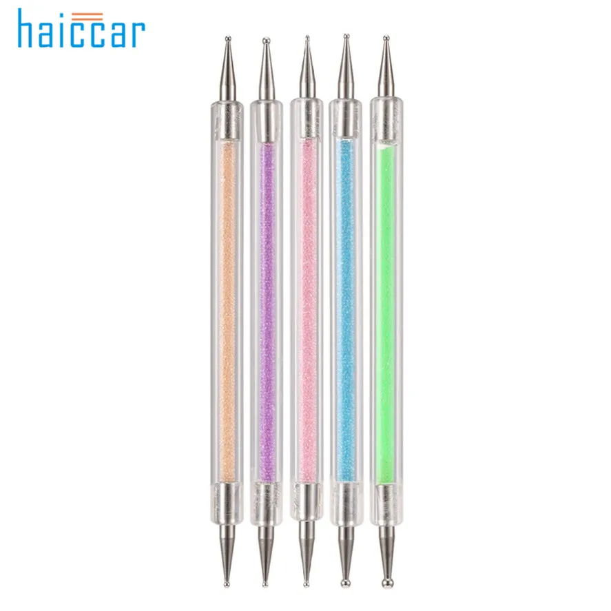 Инструмент для точечного маникюра HAICAR 5 шт. Pro 2 Way Crystal Dotting инструменты Рисование в