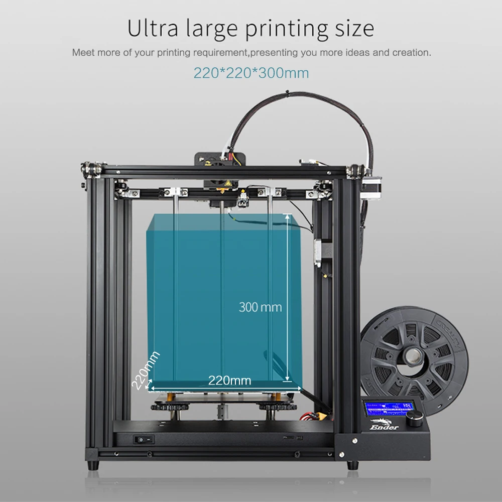 3D принтер Creality Ender-5 большой размер печати Cmagnetic Build Plate быстрое восстановление