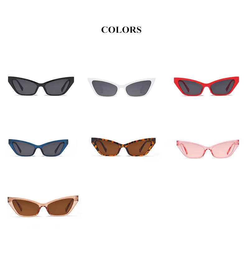 

VWKTUUN Sunglasses Women Cat Eye Sun Glasses For Men Vintage Cateye Eyewear Oculos UV400 Small Sunglass Hip-Hop Shades New