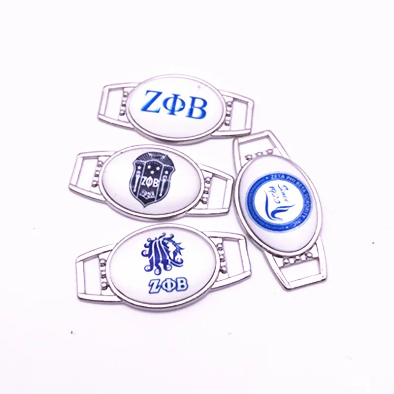 Стеклянный кабошон ZETA PHI BETA Sorority 18*25 мм шнурки подвески для спортивной обуви и