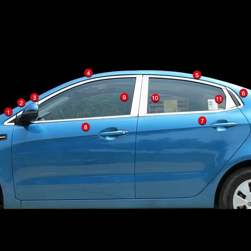 Оконный корпус Автомобильный декоративный хром модифицированный автомобильный