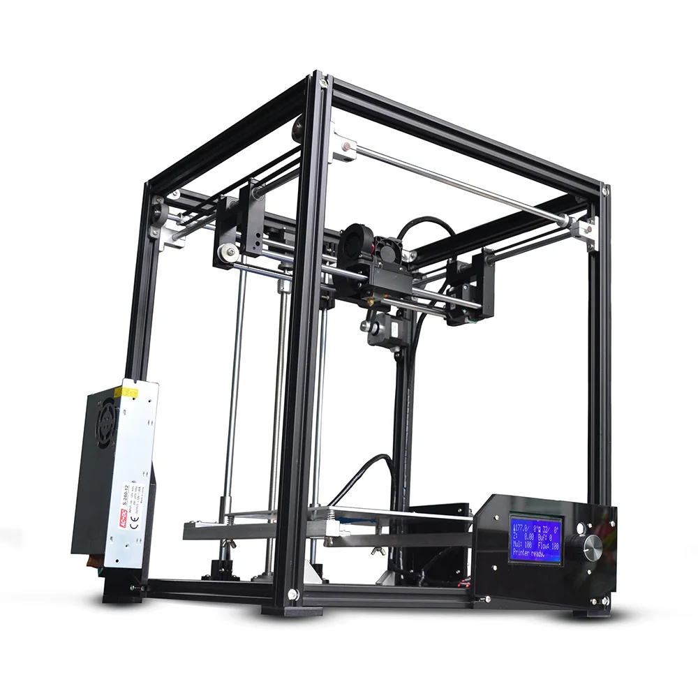 Tronxy X5 DIY 3d принтер наборы Большой размер печати 210*210*280 мм LCD12864 экран Высокоточный металлический каркас